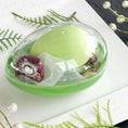 Load image into Gallery viewer, Anna Easter Egg Beaded Ornament Kit in an egg-shaped container. (Lime).