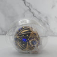 Load image into Gallery viewer, Phoenix Handmade Ornament by Whim5seasons packed in a handy clear plastic container for storing. (Navy)