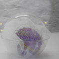 Load image into Gallery viewer, Handmade Christmas Ornament Candy in organza bag packed in a clear round container for storage. (Medium Purple)