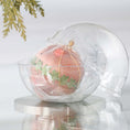Load image into Gallery viewer, Handmade Push Pin Ornament Leaves Are Falling features an rosy brown colored satin foam core and comes in a gauze bag and a clear plastic storage container. (RosyBrown)