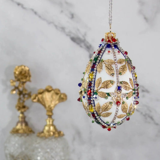 Handmade with a high skill level and meticulous attention to detail Easter Egg Ornament by Whim5seasons will bright any decor.