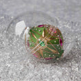 Load image into Gallery viewer, Phoenix Handmade Ornament by Whim5seasons packed in a handy clear plastic container for storing. (Olive)