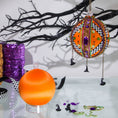 Load image into Gallery viewer, Halloween11_Holiday_Satin_Ornament_Push_Pin_Kit_DIY_orange
