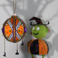 Load image into Gallery viewer, Halloween13_Holiday_Satin_Ornament_front_orange
