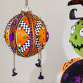 Load image into Gallery viewer, Halloween13_Holiday_Satin_Ornament_side_orange
