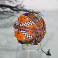 Load image into Gallery viewer, Halloween16_Holiday_Satin_Ornament_bottom_detail_orange
