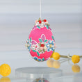 Load image into Gallery viewer, Handmade Easter Egg Beaded Ornament Vintage Doily
