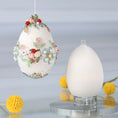 Load image into Gallery viewer, Handmade Easter Egg Beaded Ornament Vintage Doily
