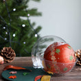 Load image into Gallery viewer, Finished satin bespoke Thanksgiving ornament in a clear container.
