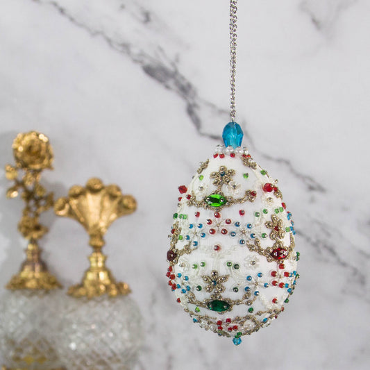 Handmade Beaded Holiday Limited Edition Ornament #1