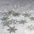 Load image into Gallery viewer, Ornament-Supply-Gold-Snowflake-Metal-Stamping
