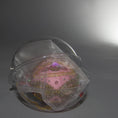 Load image into Gallery viewer, Christmas Beaded Ornament Kit Ball embellished with glass rhinestones, gold braided trim, and crystal beads. Packaging. (Light Pink).
