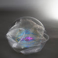 Load image into Gallery viewer, Christmas Beaded Ornament Kit Ball embellished with glass rhinestones, gold braided trim, and crystal beads. Packaging. (Sky Blue).

