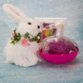 Load image into Gallery viewer, Vintage Doily  from Whim5seasons is a festive push pin Easter Egg Ornament packed well in a container with a clear top. (Purple) 
