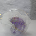 Load image into Gallery viewer, Handmade Christmas Ornament Candy in organza bag packed in a clear round container for storage. (Medium Purple) 
