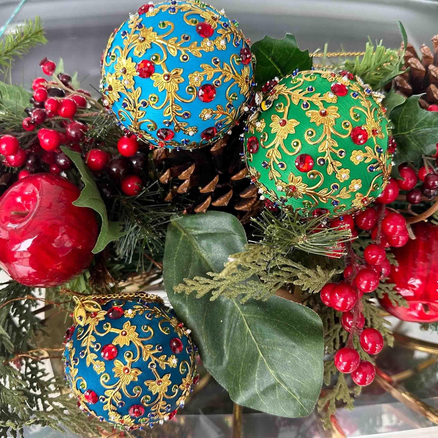 Quam collection of vintage inspired push pin ornaments from Whim5seasons - or try our kits to make your own.
