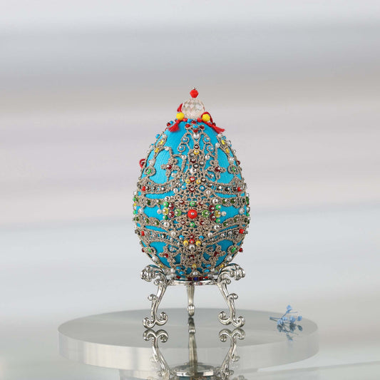 Handmade Easter Egg Beaded Ornament Misbah