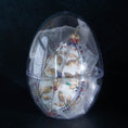 Load image into Gallery viewer, Handmade Satin Easter Egg Ornament Liberty by Whim5seasons wrapped in organza and packed into a handy container.
