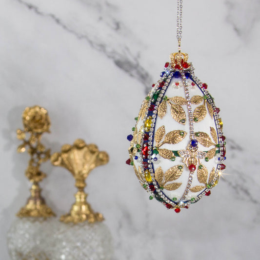 Handmade with a high skill level and meticulous attention to detail Easter Egg Ornament by Whim5seasons will bright any decor.