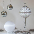 Load image into Gallery viewer, New Year Star Sequin Ornament Kit in white color from Whim5seasons is a 3-4 hour project for an intermediate skill level. (White)

